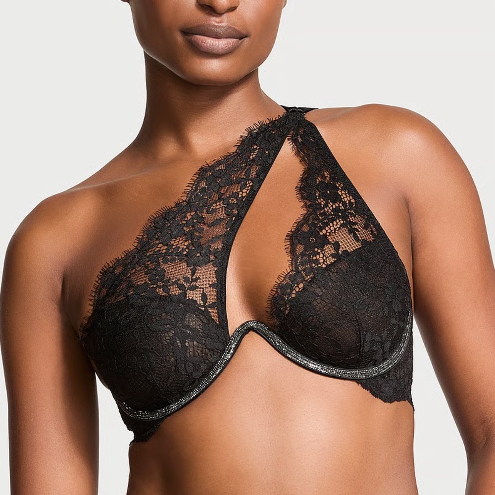 VS • Dream Angels Twinkle Lace One Shoulder Monowire Bra